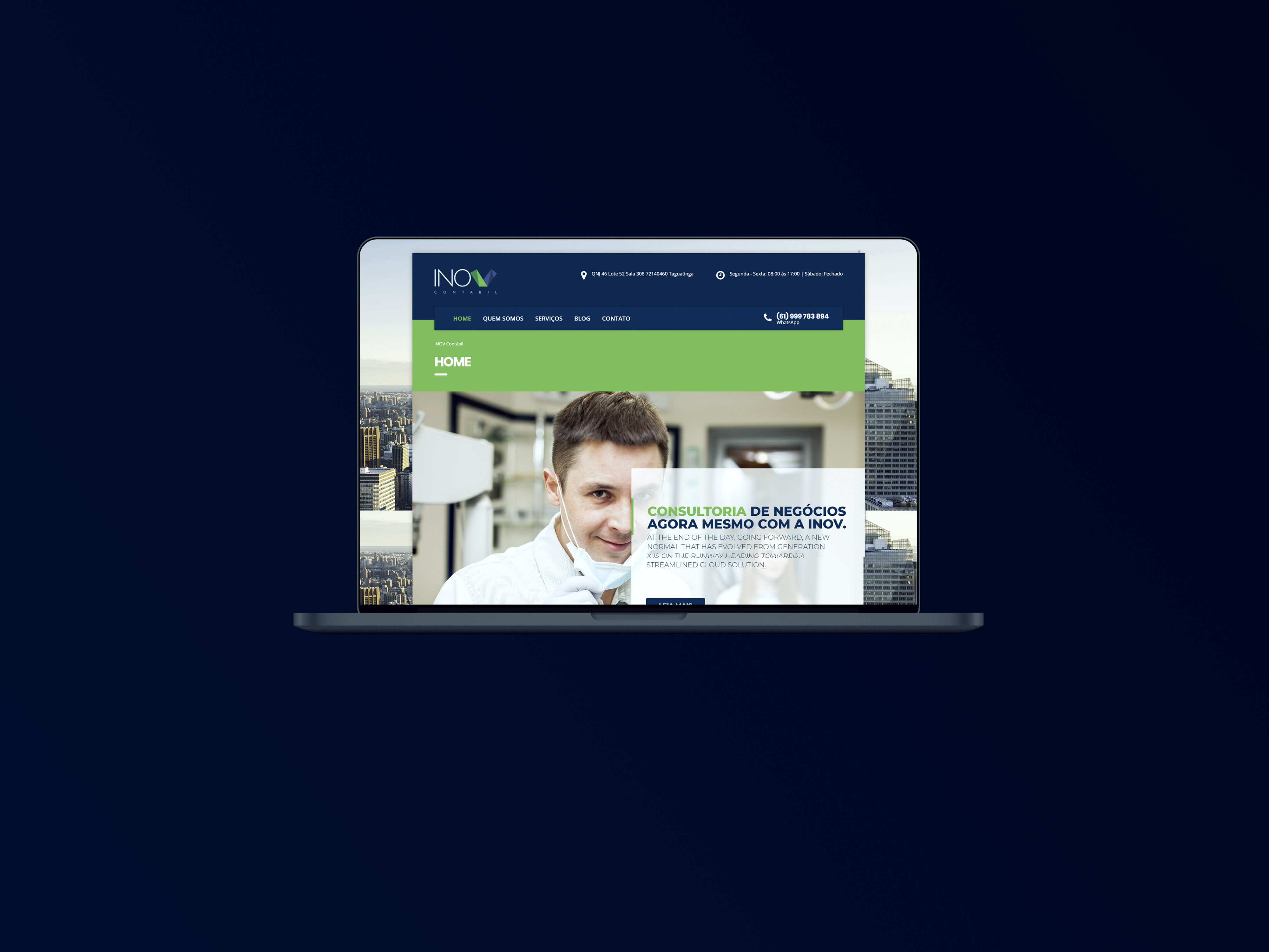 Website INOV Contábil