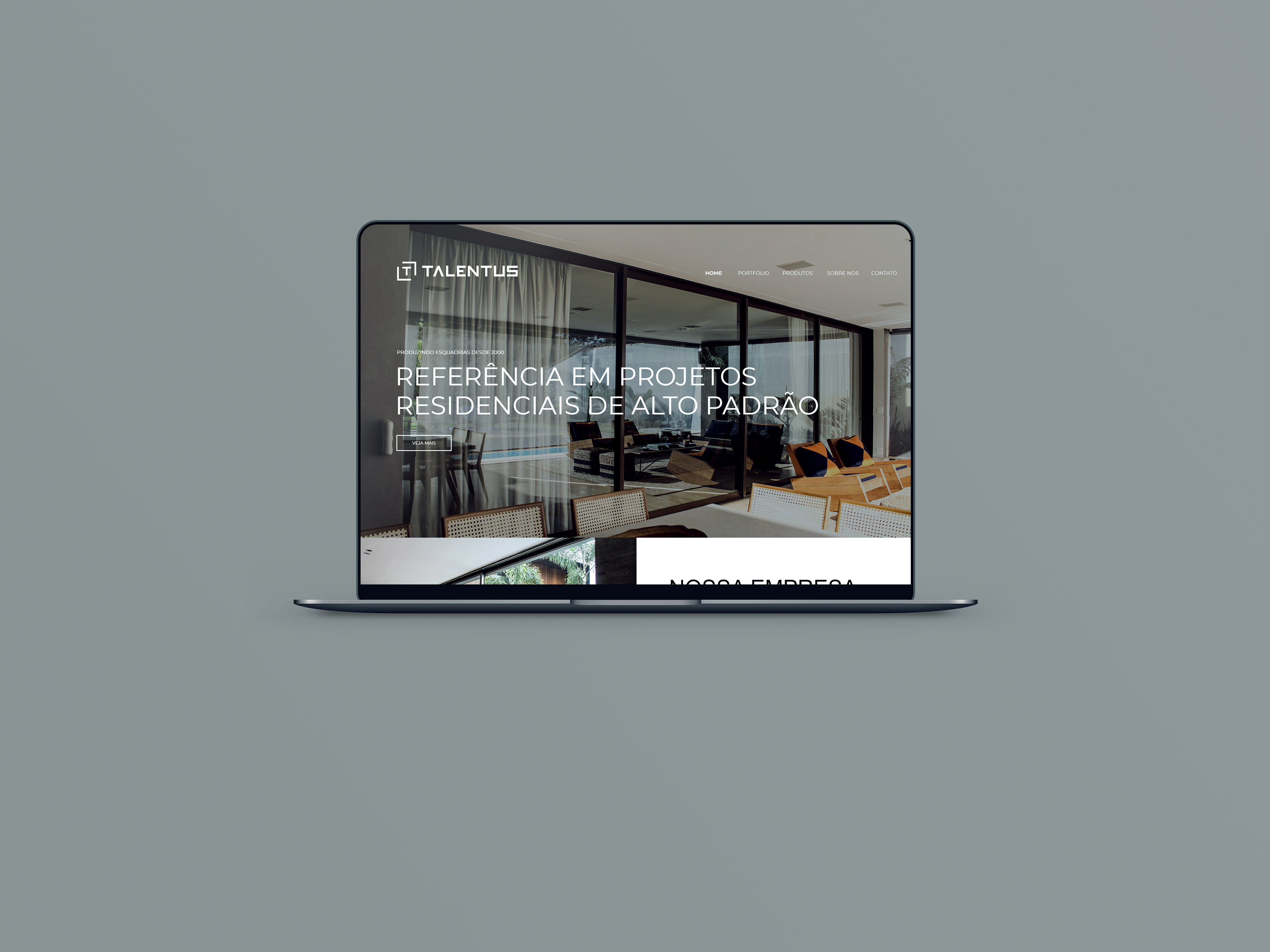 Website Talentus Esquadrias